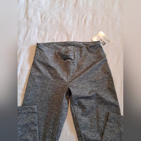 Jockey Sport Performance women's size Small gray honeycomb leggings, NWT - Picture 2 of 8